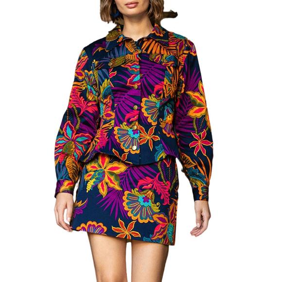 NEW TRINA TURK rico skirt in multi - Picture 2 of 4